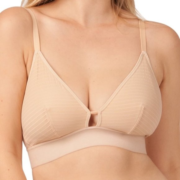 lively stripe mesh bralette